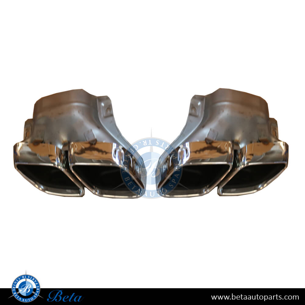 Exhaust Tips AMG C63 Silver Color for Mercedes C-Class W206 2022-Up models, Part Number 2064900502 / 2064900602 Exhaust Tips AMG C63 Silver Color for Mercedes C-Class W206 2022-Up models, Part Number 2064900502 / 2064900602